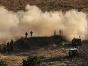 جنود اسرائيليون في هضبة الجولان السورية
