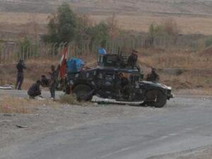 مقاتلون من قوات الحشد الشعبي الشيعية
