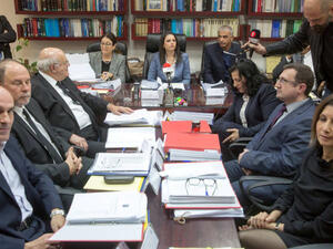 لجنة تعيين القضاة في اسرائيل وتتصدرهم الوزيرة شاكيد

