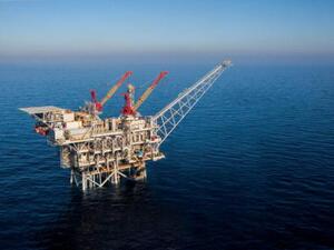 منصة إنتاج لحقل تمار الإسرائيلي في البحر المتوسط
