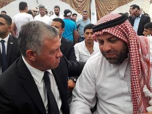 الملك يزور بيت عزاء الجواوده
