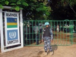 معسكر لبعثة الأمم المتحدة لحفظ السلام في جوبا

