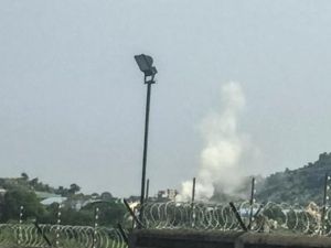 الدخان يتصاعد اثر اشتباكات في جوبا

