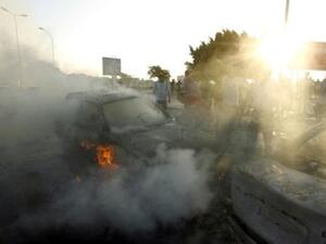 انفجار سيارة مفخخة خلال تظاهرة في بنغازي
