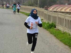 الموصل تشهد اول ماراثون ومسيرة نسوية في تاريخها 

