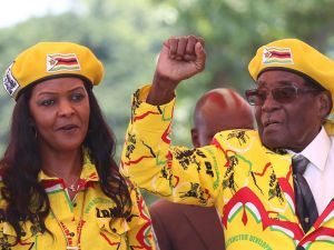 موغابي وزوجته غريس