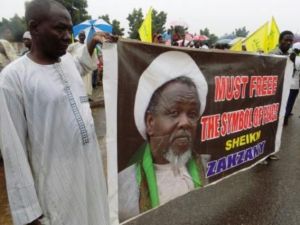 مسيرة لمناصري حركة نيجيريا الاسلامية للمطالبة باطلاق الشيخ الزكزكي

