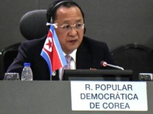 وزير الخارجية الكوري الشمالي ري يونغ-هو
