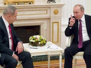 ارشيف/ بوتين مجتمعا مع رئيس الوزراء الاسرائيلي بنيامين نتانياهو