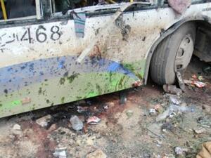 دماء واضرار في موقع التفجير في الراشدين
