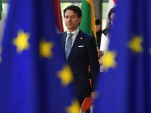 رئيس الحكومة الايطالي جوزيبي كونتي في بروكسل
