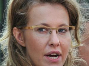 النجمة التلفزيونية المعارضة كسينيا سوبتشاك