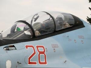 سوخوي روسية في قاعدة حميميم بمحافظة اللاذقية
