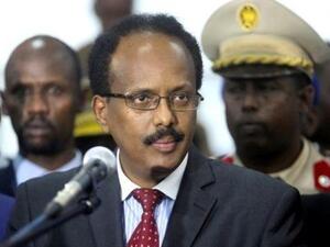 الرئيس الصومالي محمد عبد الله محمد في مقديشو
