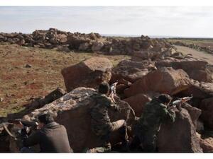 عناصر من قوات النظام السوري في بادية السويداء

