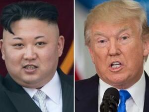 صورة مجمعة للرئيس الاميركي دونالد ترامب والزعيم الكوري الشمالي كيم جونغ-أون