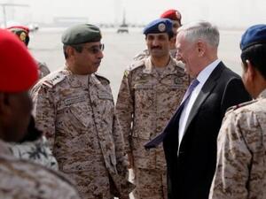 وزير الدفاع الأمريكي جيم ماتيس لدى وصوله إلى الرياض

