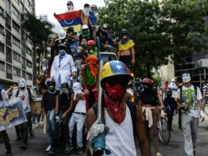 تظاهرة للمعارضة الفنزويلية في كراكاس

