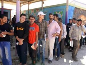 لاجئون سوريون في مخيم الزعتري في الاردن

