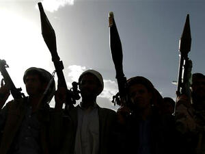 The Houthis say they have modified the Borkan missiles and can now reach targets of up to 1,000km away (AFP/ File Photo)