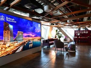 Eagle Hills Abu Dhabi Sales Centre Reception.