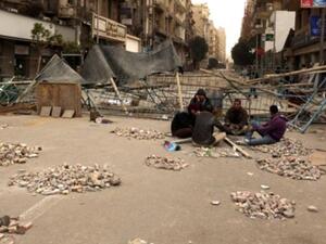 متظاهرون مناؤون لحكم مبارك في ميدان التحرير/الخميس/أ.ف.ب