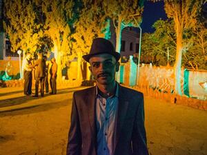 Khaleel Abu Haltam, 31, debuts the largest mural in the Middle East in Amman, Jordan. (Albawaba/J. Zach Hollo)