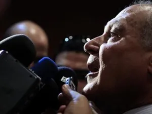 وزير الخارجية المصري احمد ابو الغيط يتحدث للصحفيين في شرم الشيخ الثلاثاء
