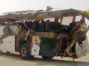 حادث تصادم مأساوي بين مركبة تابعة للقوات المسلحة بسيارة نقل على طريق "العلمين ـ النطرون"