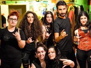 (From left) Alma, Lilas, Shery and Sarah (bottom left) Tatyana and Maya (Facebook)