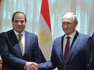 الرئيس المصري عبد الفتاح السيسي ونظيره الروسي فلاديمير بوتين