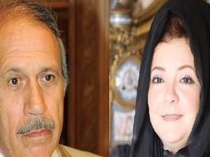 الصحفية إلهام شرشر وزوجها حبيب العادلي وزير الداخلية المصري الأسبق