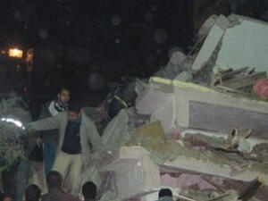  انهيار عقار بمنطقة الساحل، شمال القاهرة