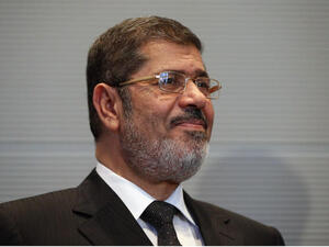 Egypt ex-President Mohammed Morsi pictured in Germany on Jan 30, 2013. (Image credit: Getty)