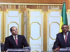 الرئيس المصري عبد الفتاح السيسي ورئيس الوزراء الإثيوبي هيلا ميريام ديسالين