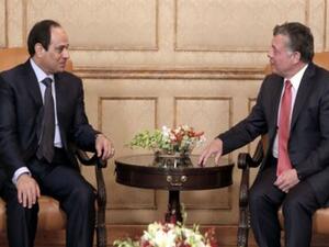 الرئيس المصري عبد الفتاح السيسي والعاهل الاردني الملك عبد الله الثاني 