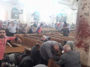 تفجير داخل كنيسة مارجرجس