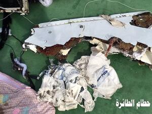 Images of debris collected from the wreckage were published by the Egyptian Army. (Facebook/Egyptian military)