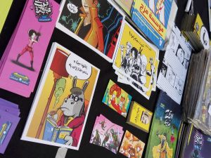 Comics on display at Cairocomix. (Twitter)