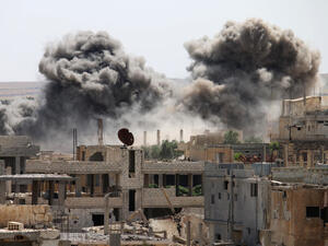 The Daraa Civil Defense Center said in a statement that those who were targeted in the attack were headed to evacuate victims of a previous shelling. (AFP) 