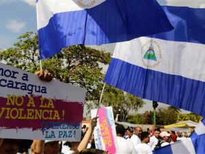 The supporters of Nicaraguan President Daniel Ortega attend an official rally, in Managua, April 30, 2018. (AFP/ File Photo)