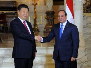 Chinese President Xi Jinping (left) held talks with Egypt's President Abdel Fattah al-Sisi. (AFP/ File Photo)