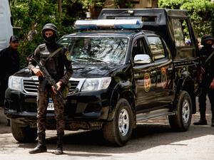 The shooting of policemen by militants in the parade resulted in the death of two police officers and one non-commissioned police officer. (AFP)