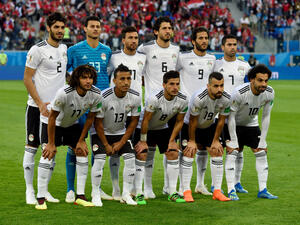National team of Egypt before FIFA World Cup 2018 Russia vs Egypt. (Shutterstock/ File Photo)