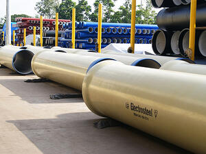 Electrosteel's business of distributing the company’s products is logistically demanding, and involves a high cost with transporting huge volumes of cargo. (Electrosteel Castings) Electrosteel's business of distributing the company’s products is logistically demanding, and involves a high cost with transporting huge volumes of cargo. (Electrosteel Castings)