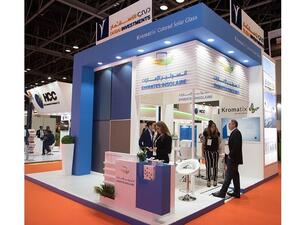 Emirates Insolaire stand at the Dubai Solar Show during WETEX 2017