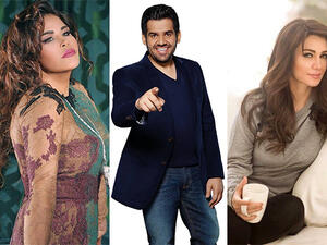 Emirati pop king and queen Hussain Al Jasmi and Ahlam, and ­Lebanese starlet Diana Haddad are some of those performing in the UAE this Eid. (Facebook)  