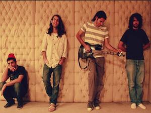 The band’s line-up comprises Qais Raja (singer, songwriter and guitarist), Feras Arrabi (lead guitarist), Ahmad Al-Haj (bassist) and Saif Abu Hamdan (drummer). (Facebook/Random House)

