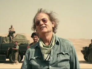 Bill Murray in a scene from Rock the Kasbah, which was filmed in Morocco.