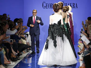 Models Walk the Georges Chakra Show at Paris Fashion Week. (File photo)